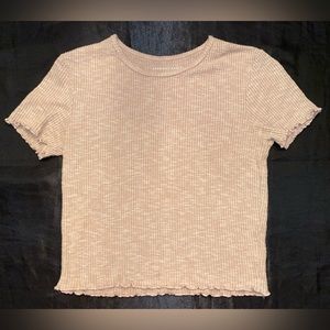 American Eagle Light Pink Baby Tee